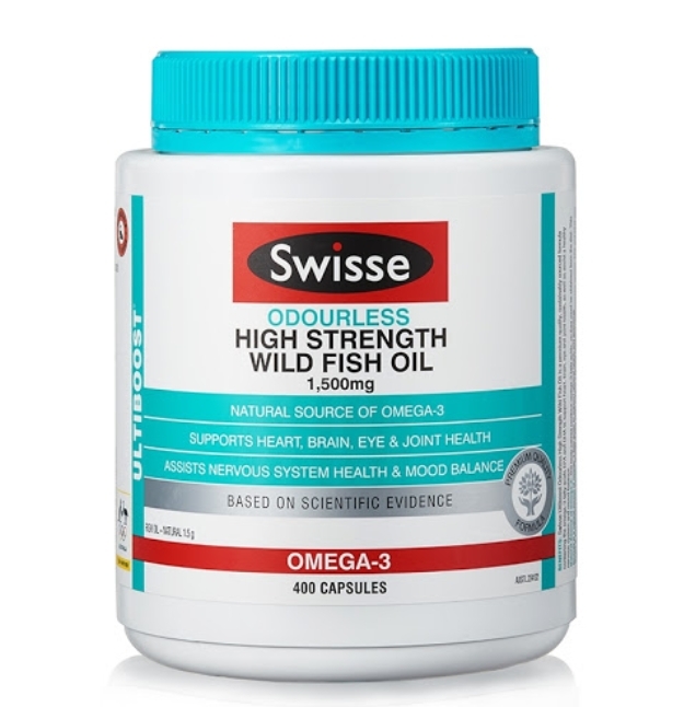 Swisse 1500mg高濃度無腥味野生深海魚油 400粒