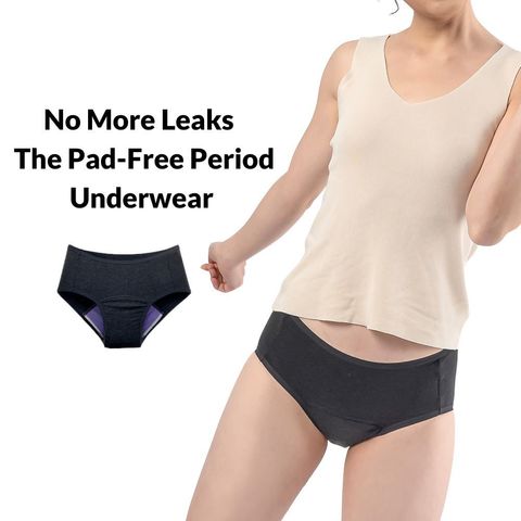 mid waist rayon period underwear, daywear