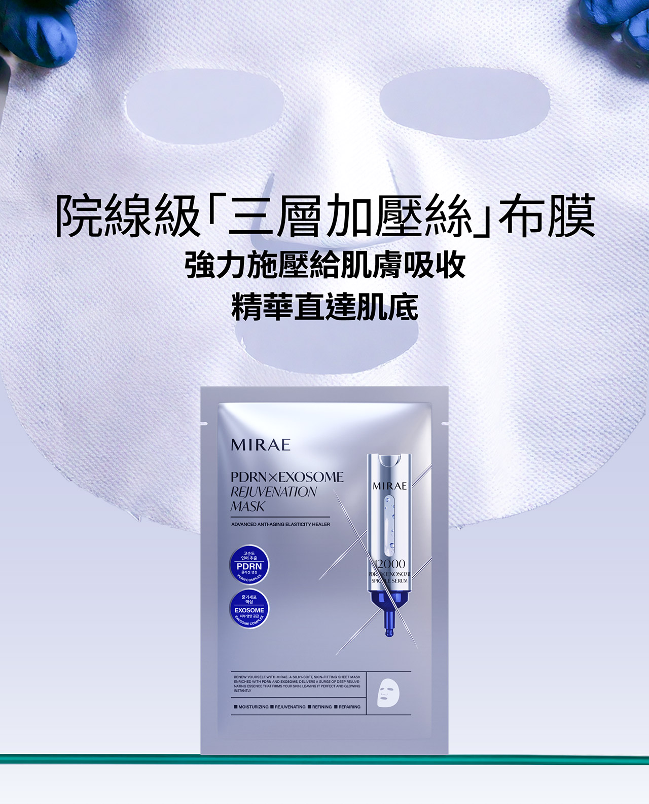 【未來美】專業院線PDRN外泌體新生面膜(3片盒) 買1送1-3