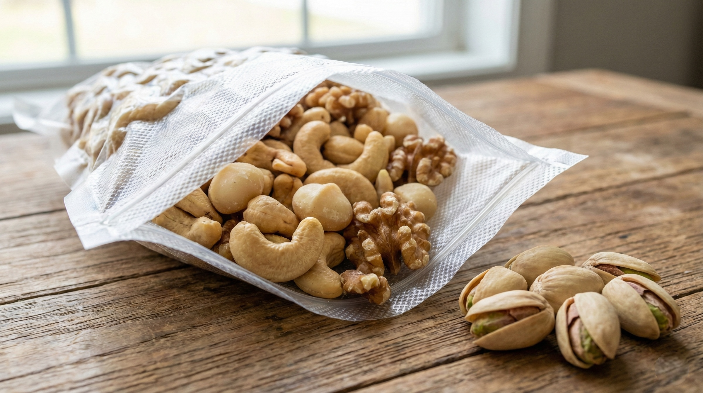 惠通行堅果真空包裝：低溫烘焙無油耗味