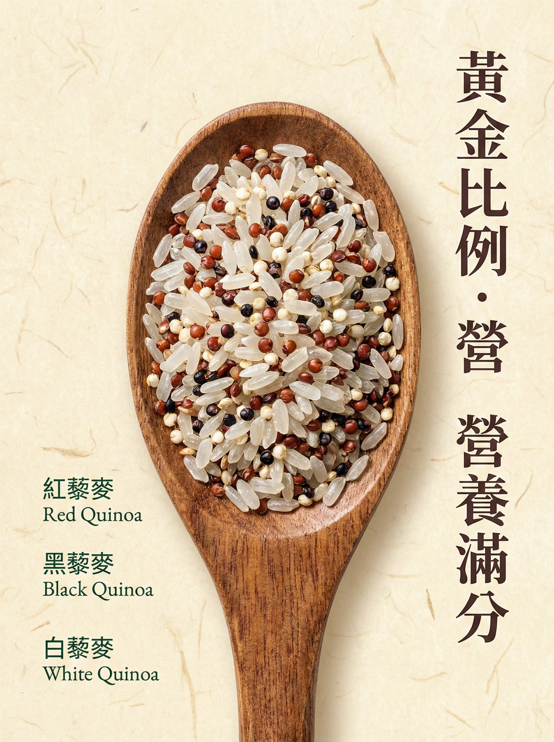 台灣三色藜麥米-黃金比例營養滿分-紅白黑藜麥