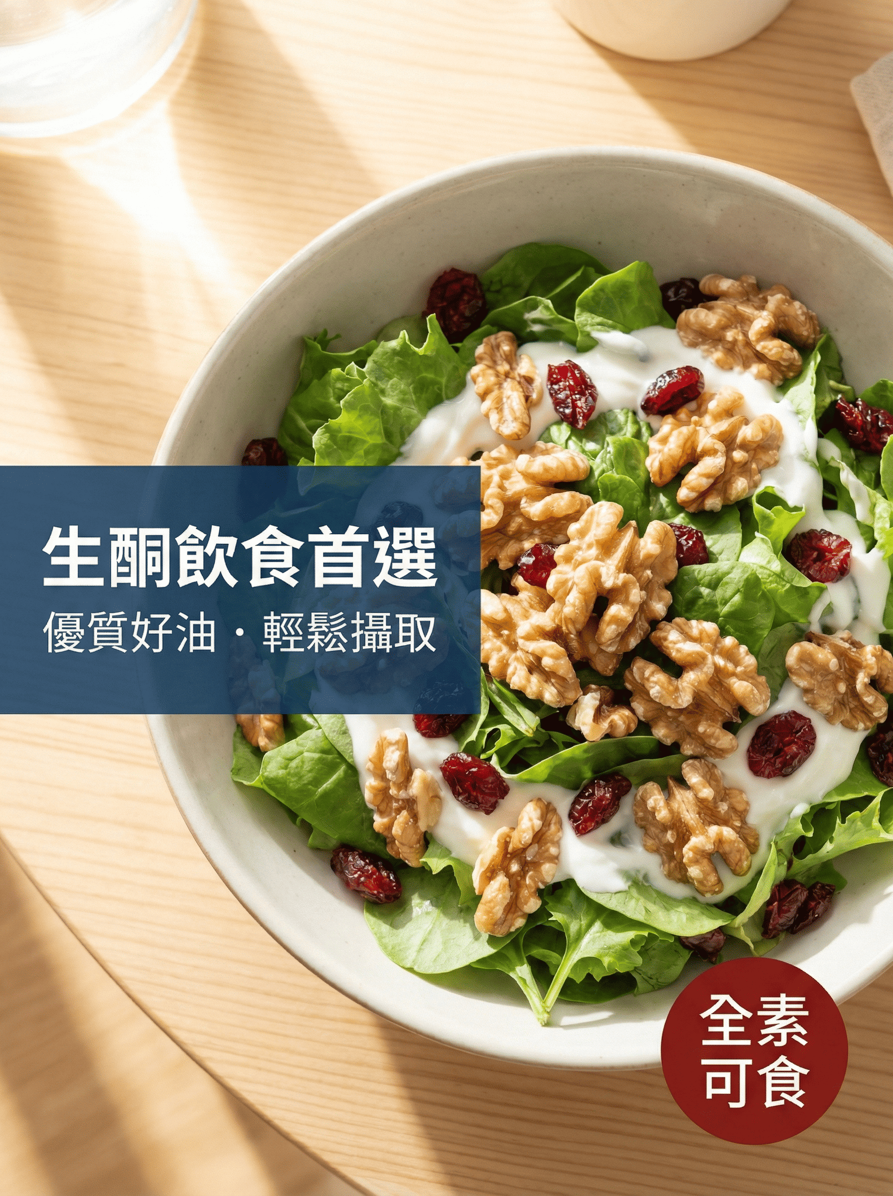 生酮飲食堅果推薦-核桃沙拉-優質好油攝取