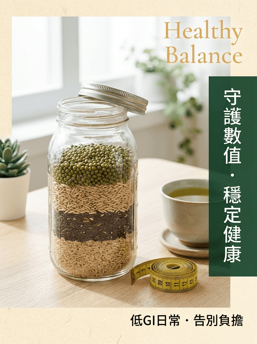 長輩養生與體態管理者的低GI低負擔餐桌