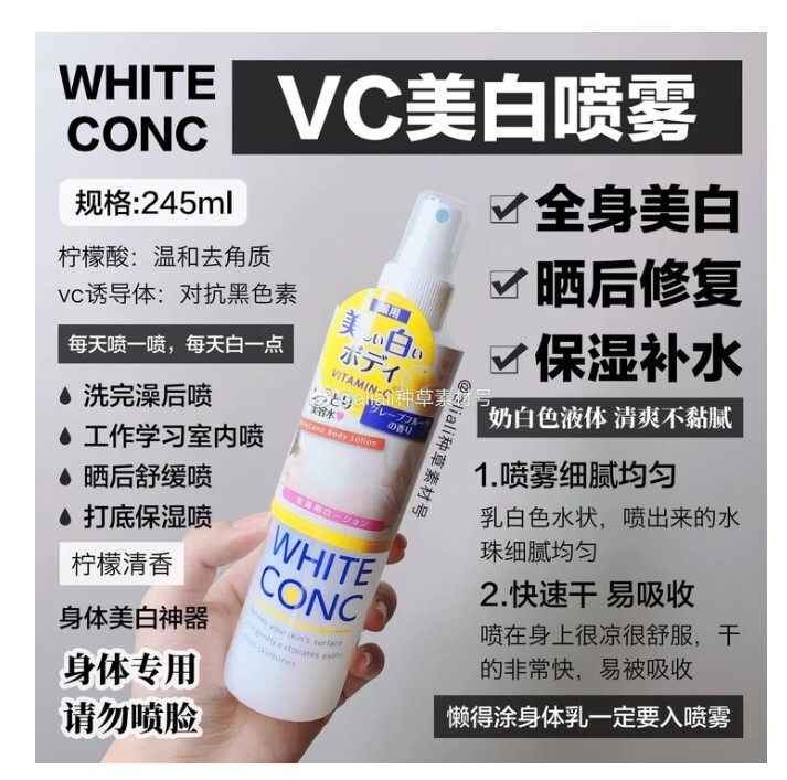 White Con _Body spray