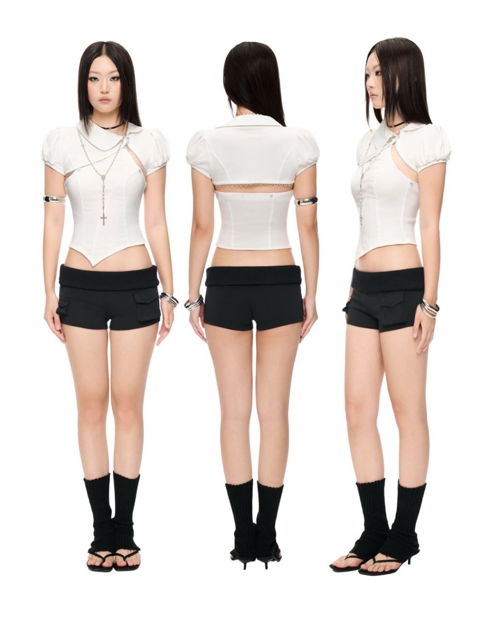 REDEFINING MODERN FEMININITY 🕊️The wait is over. The Xinxin Top + Kanji Minishorts combo is off (3)