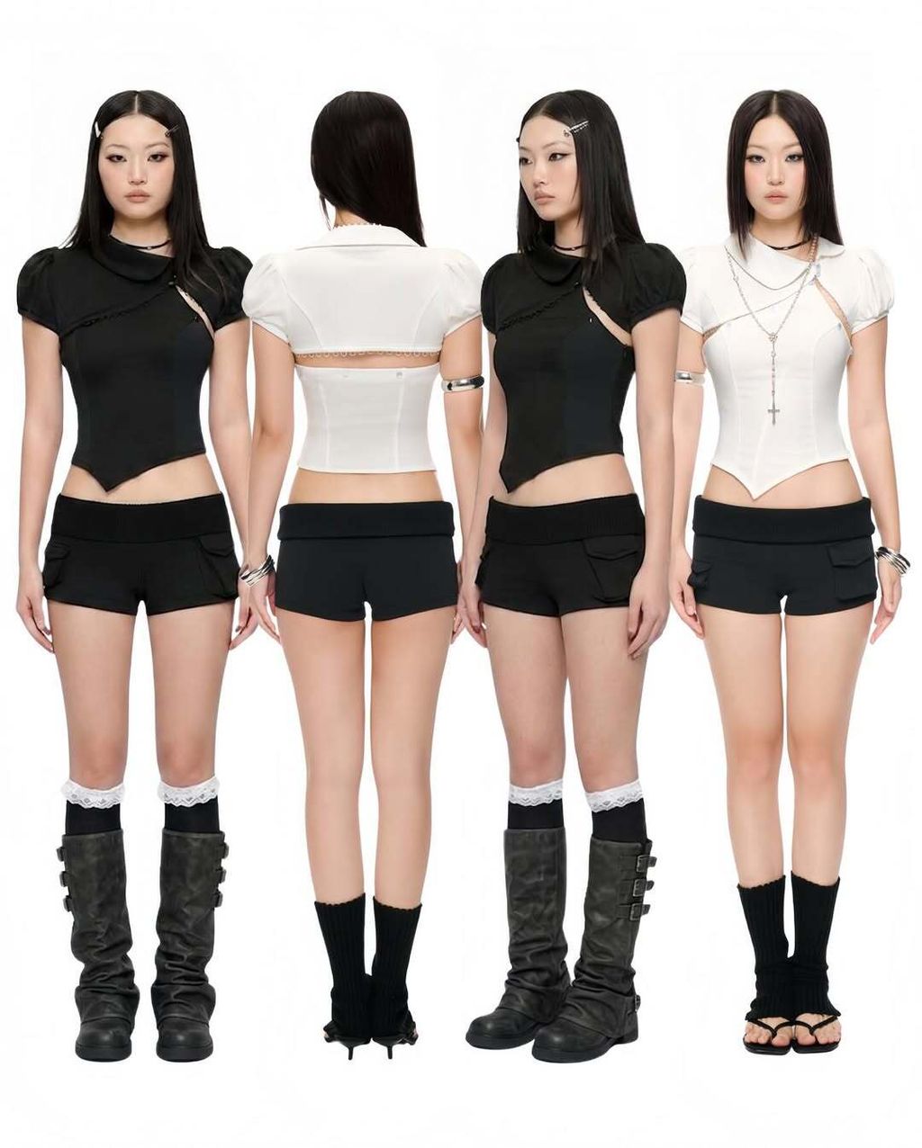 REDEFINING MODERN FEMININITY 🕊️The wait is over. The Xinxin Top + Kanji Minishorts combo is off