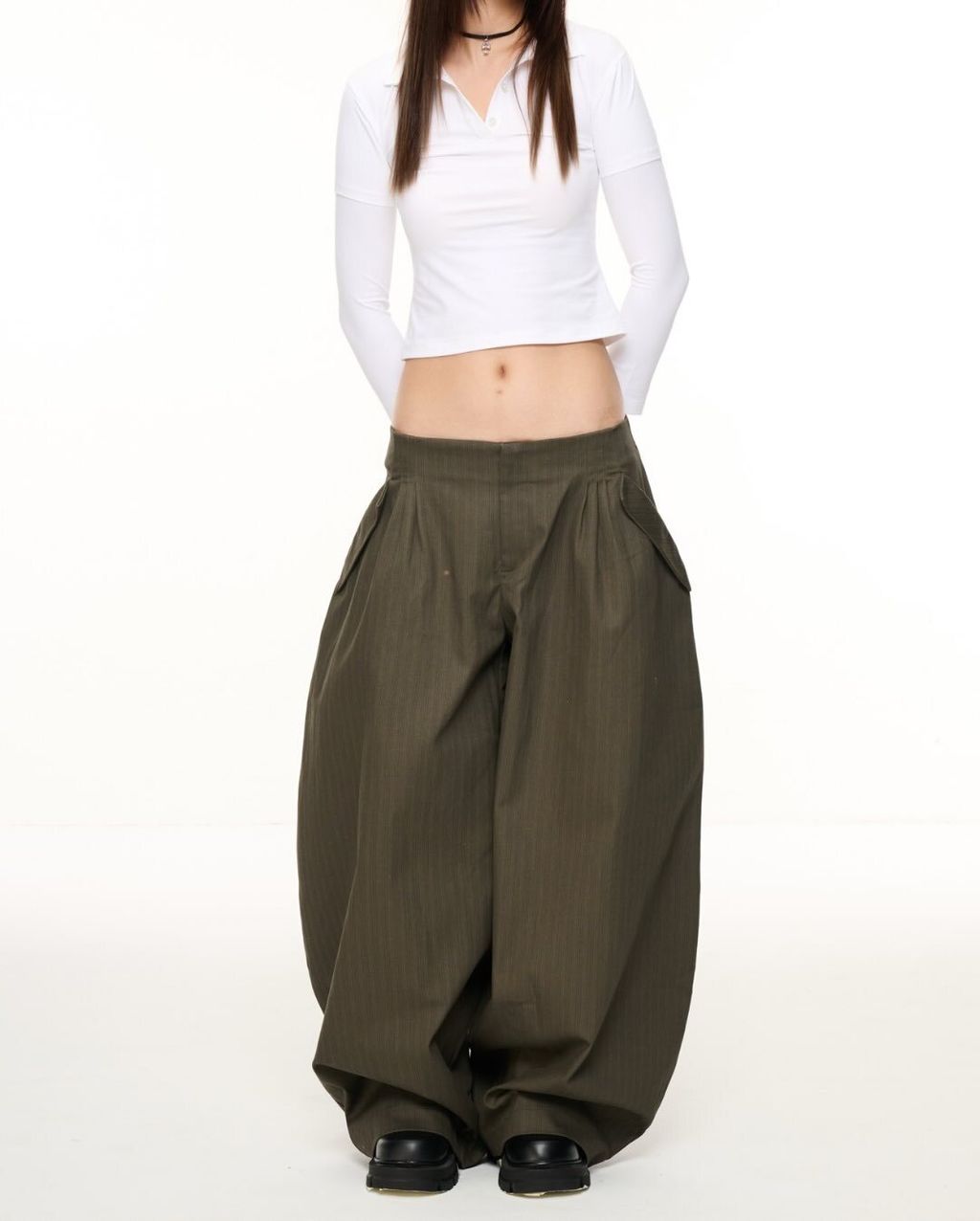 Introducing the IUE Baggy Pants—the ultimate silhouette for a bold, structural look.Available in (3)