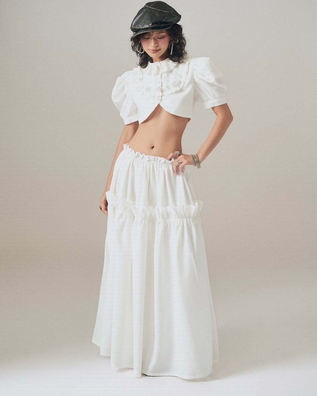 Lullaby Top- features a unique cropped silhouette with a playful tie-front detail, adding a yout (3)