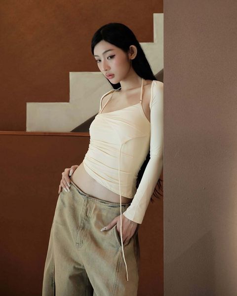 #bunnyhillconcept-- SANSA LONG SLEEVE TOP-- LUDOVIC PANTS VER.JEAN