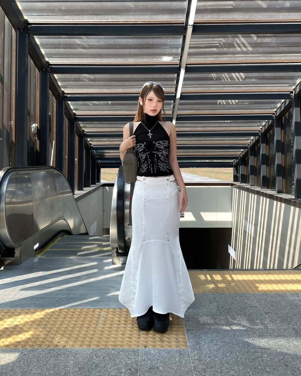 #bunnyhillconcept-- RUE TANKTOP-- NASH FLARED SKIRT