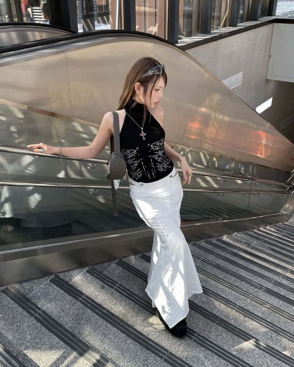 #bunnyhillconcept-- RUE TANKTOP-- NASH FLARED SKIRT (1)