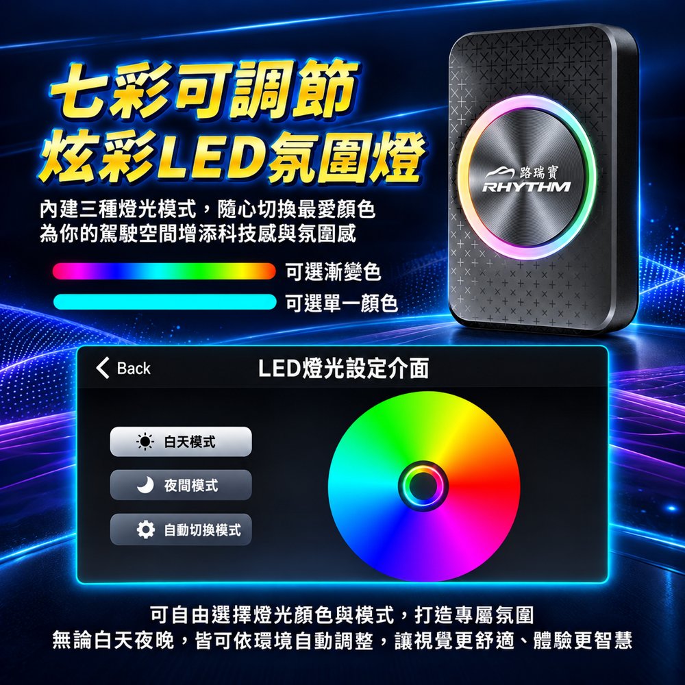 Carcube Lite HD 七彩可調節 LED 氛圍燈
