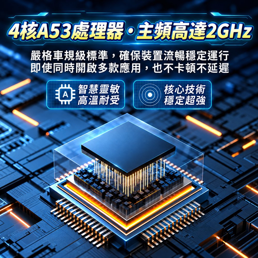 Carcube Lite HD 4 核 A53 處理器