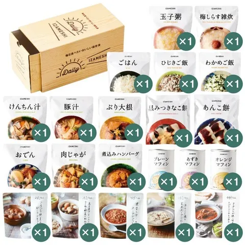DAILY IZAMESHI – 1人3日份防災支援盒