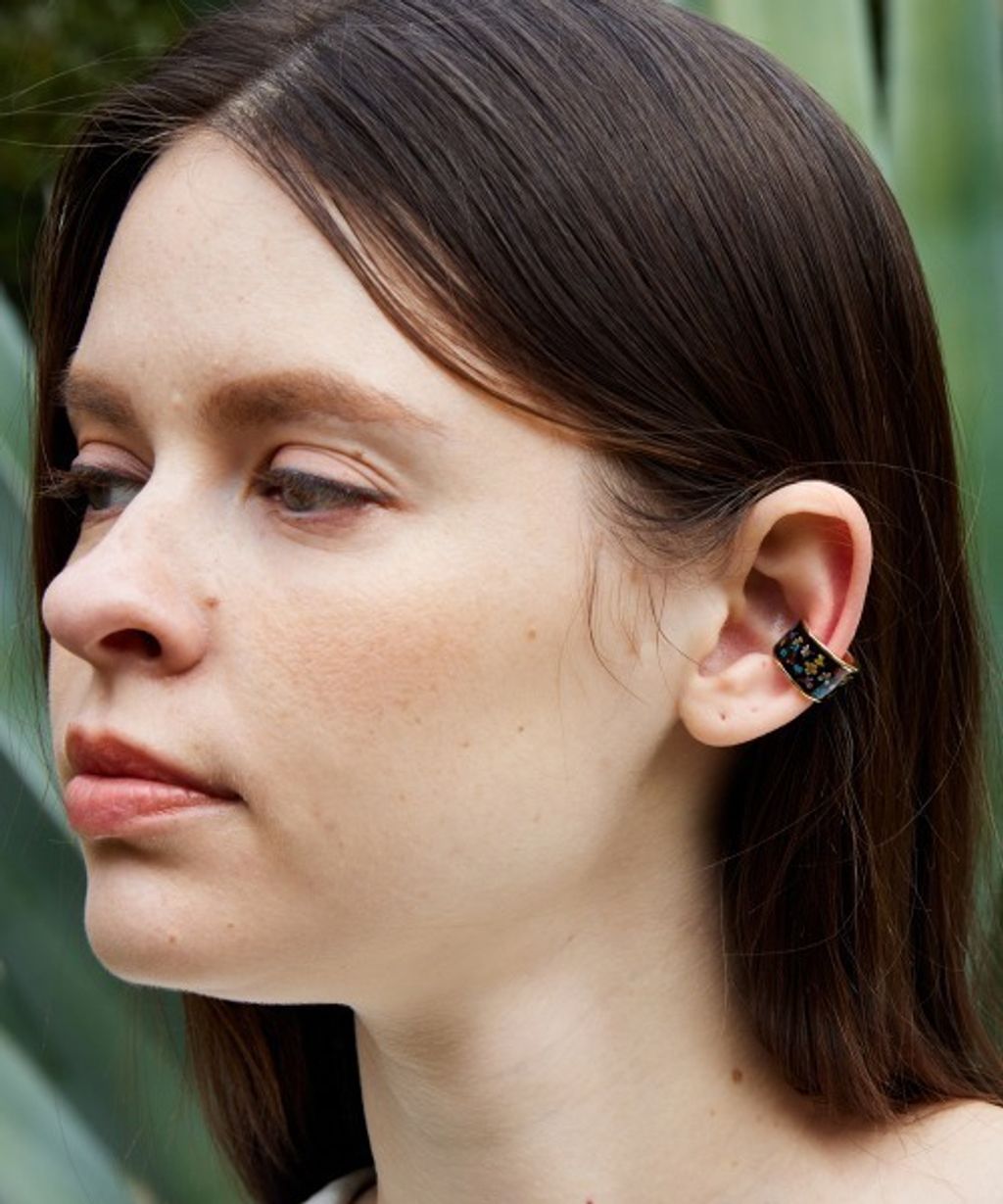rehacer - Flower Plate Ear Cuff7