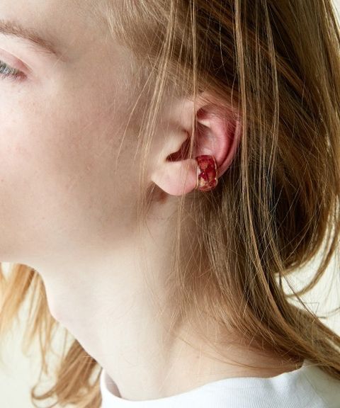 rehacer - Flower Plate Ear Cuff5