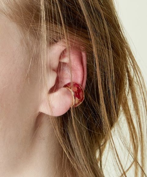 rehacer - Flower Plate Ear Cuff3