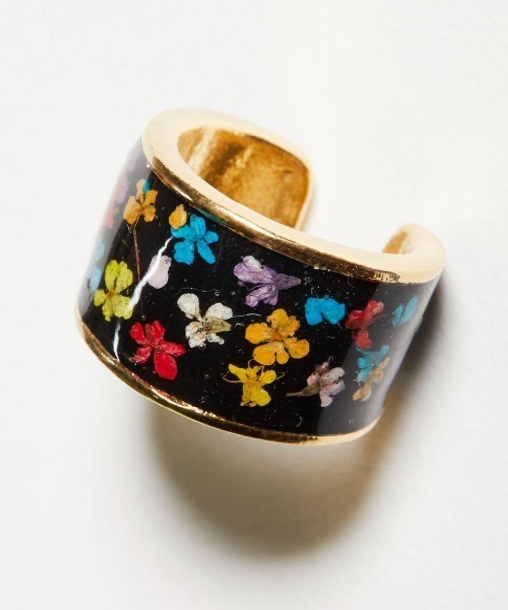 rehacer - Flower Plate Ear Cuff11