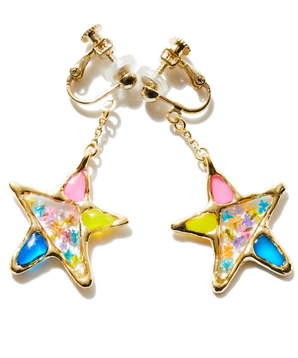 Stained glass Star Earrings-1-3