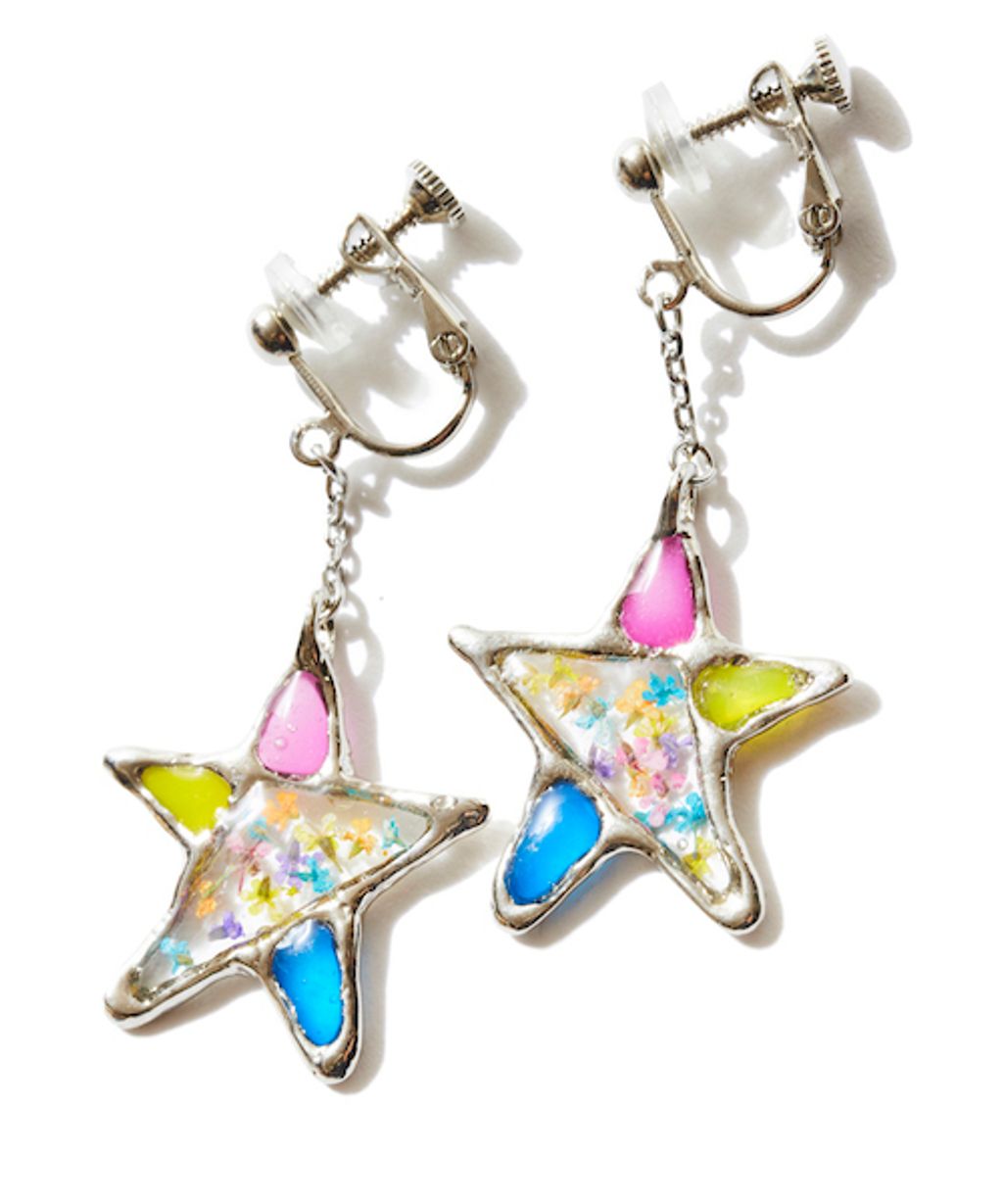 Stained glass Star Earrings-2-3