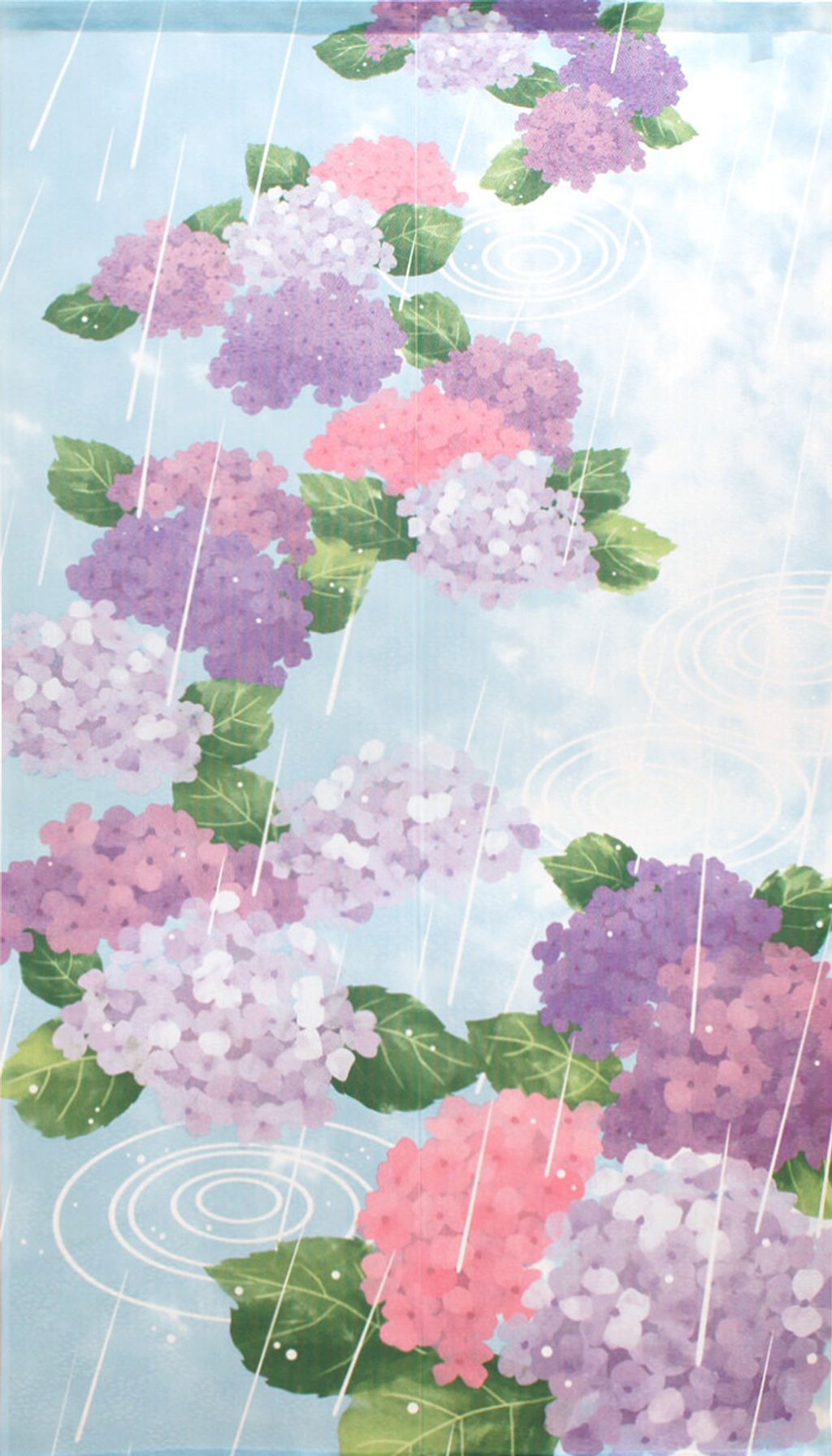 山中奈緒子「紫陽花と雨」-1