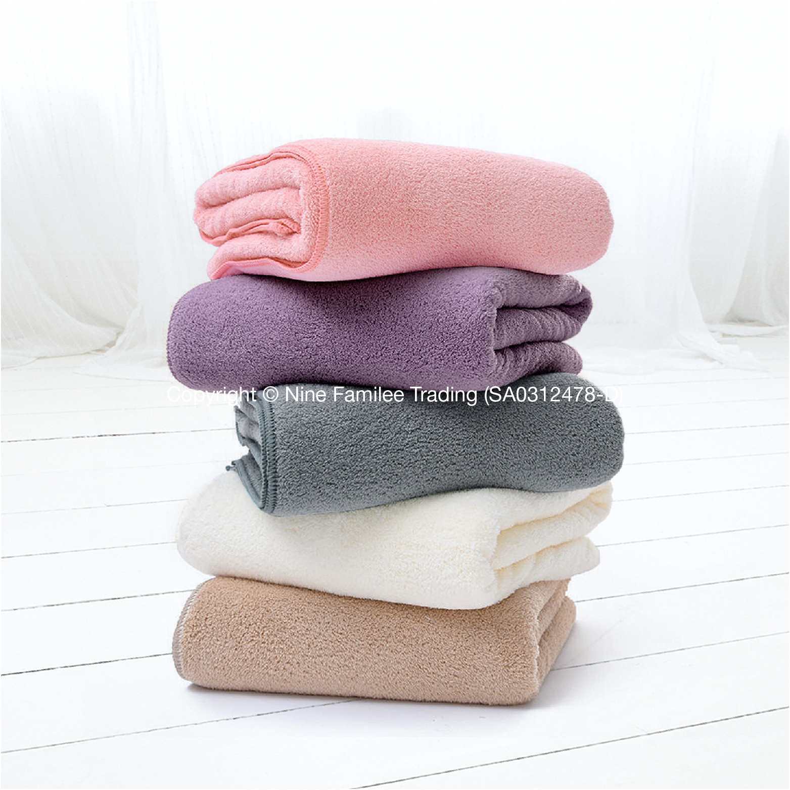 9LEE127 (Coral Fleece Bath Towels) – 9 Familee - Towel Premium Gift  Supplier Malaysia