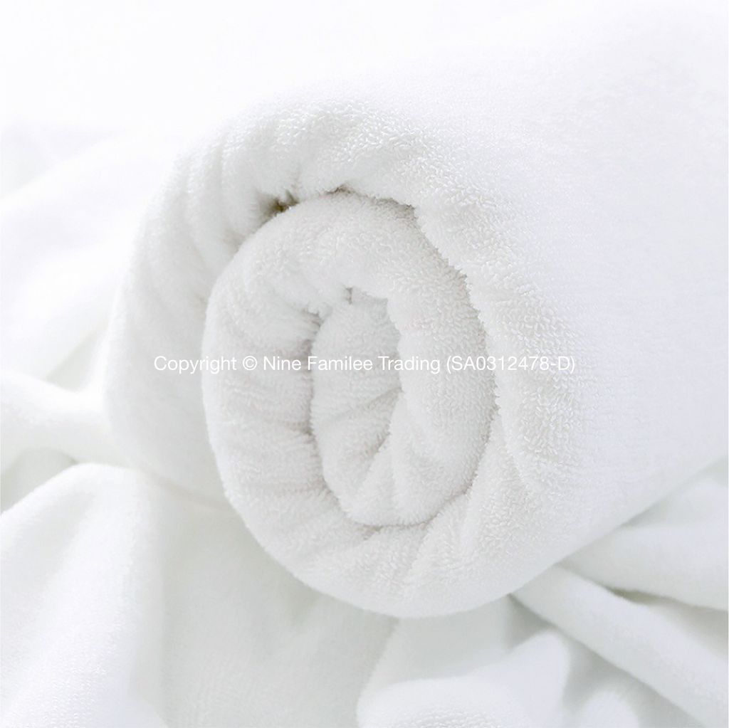 Products - Plain White Cotton Bath Towels-03