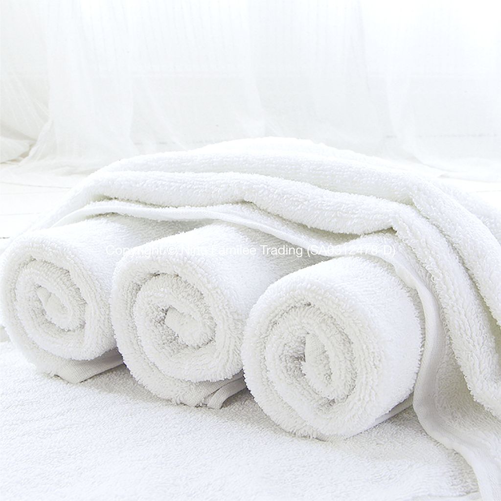 Products - Plain White Cotton Hand Towels-02