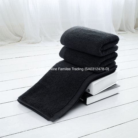 Products - Hotel Black Hand Towels-01