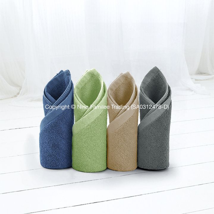 Products - NEW Plain Colored Cotton Face Towels-01