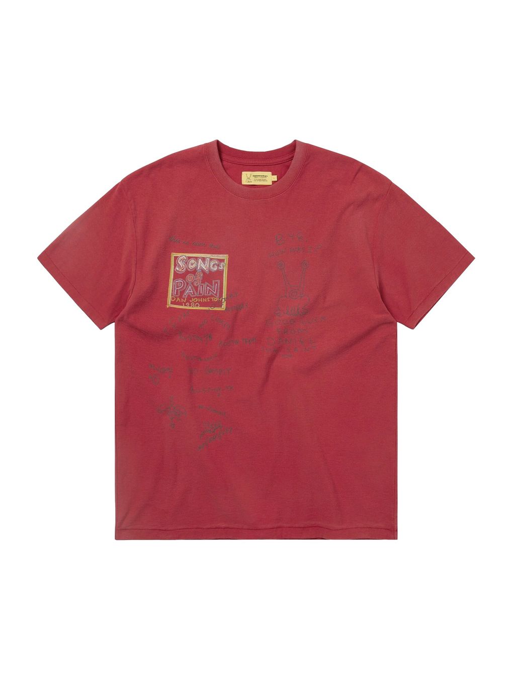 TNT Daniel Johnston SONGS of PAIN Faded Tee Red 1