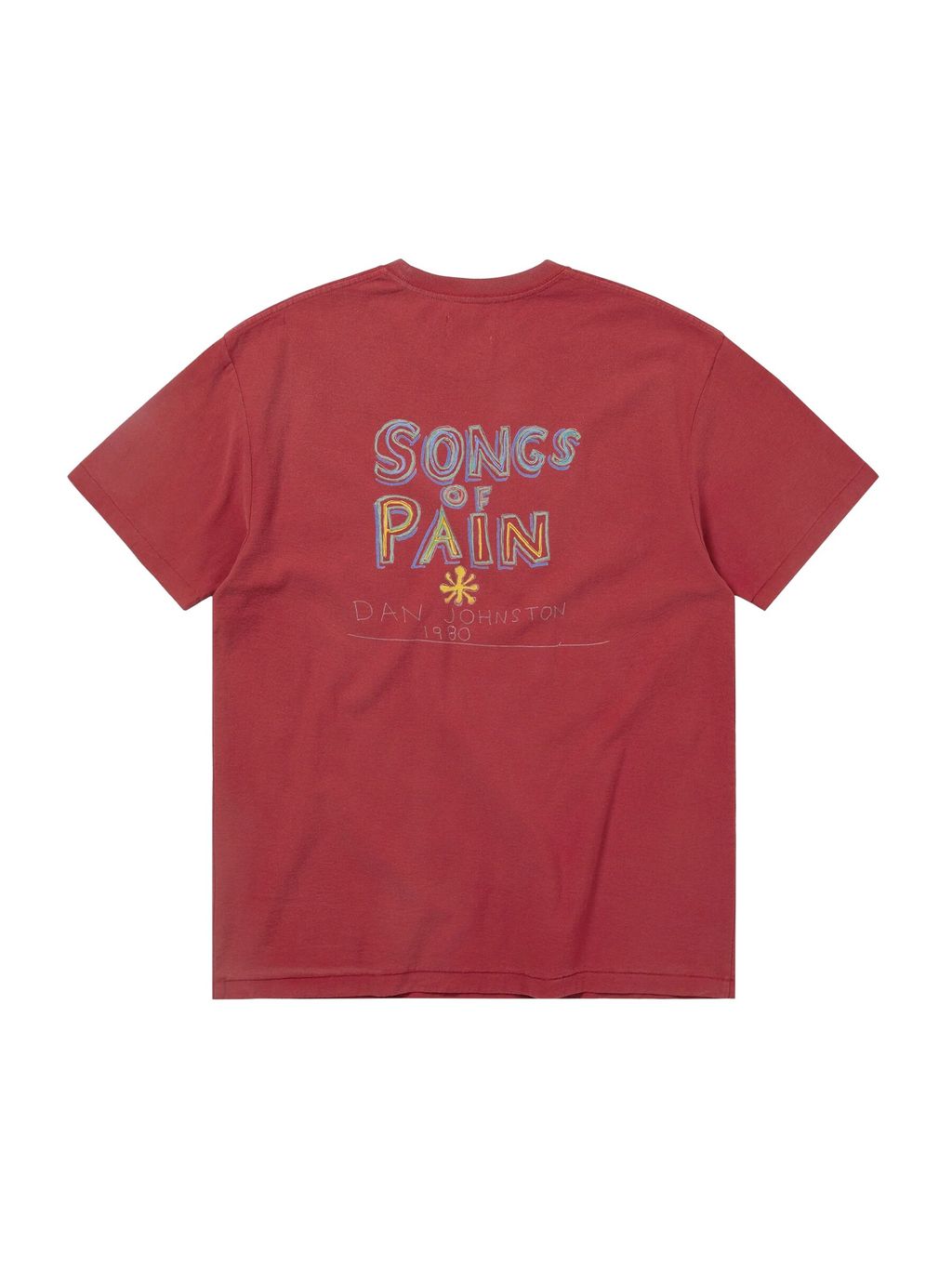 TNT Daniel Johnston SONGS of PAIN Faded Tee Red 3