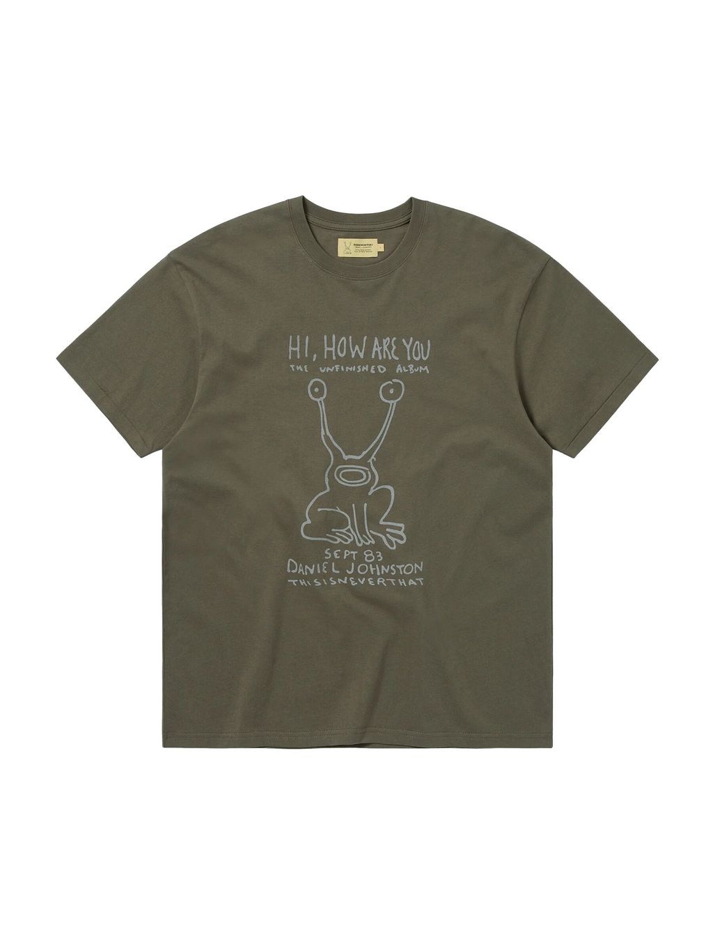 TNT Daniel Johnston Frog Tee Olive 1