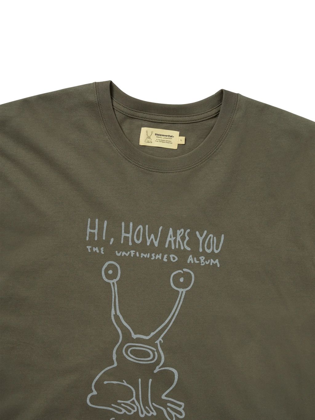 TNT Daniel Johnston Frog Tee Olive 2