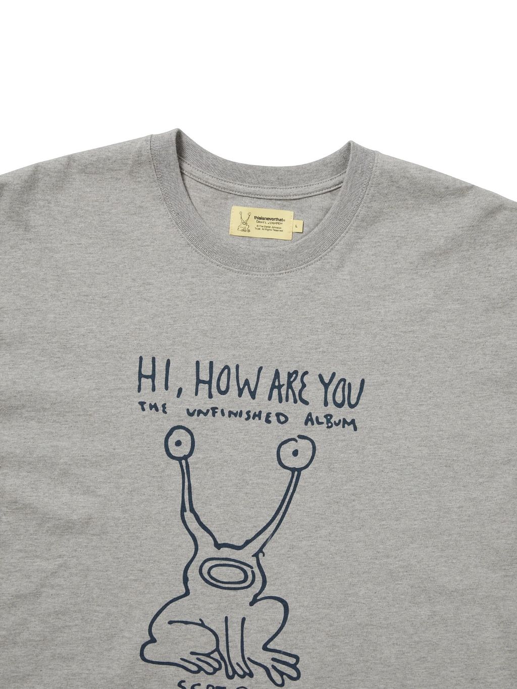 TNT Daniel Johnston Frog Tee Heather Grey 2