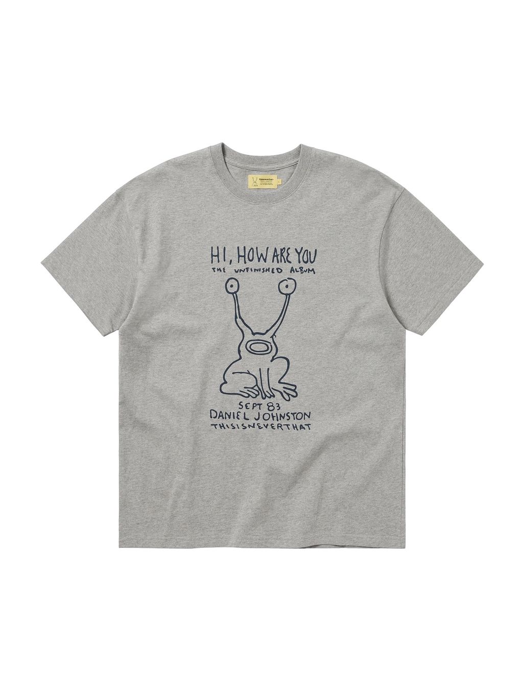 TNT Daniel Johnston Frog Tee Heather Grey 1