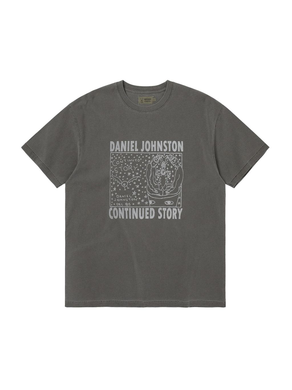 TNT Daniel Johnston Continued Story Tee Charcoal 1