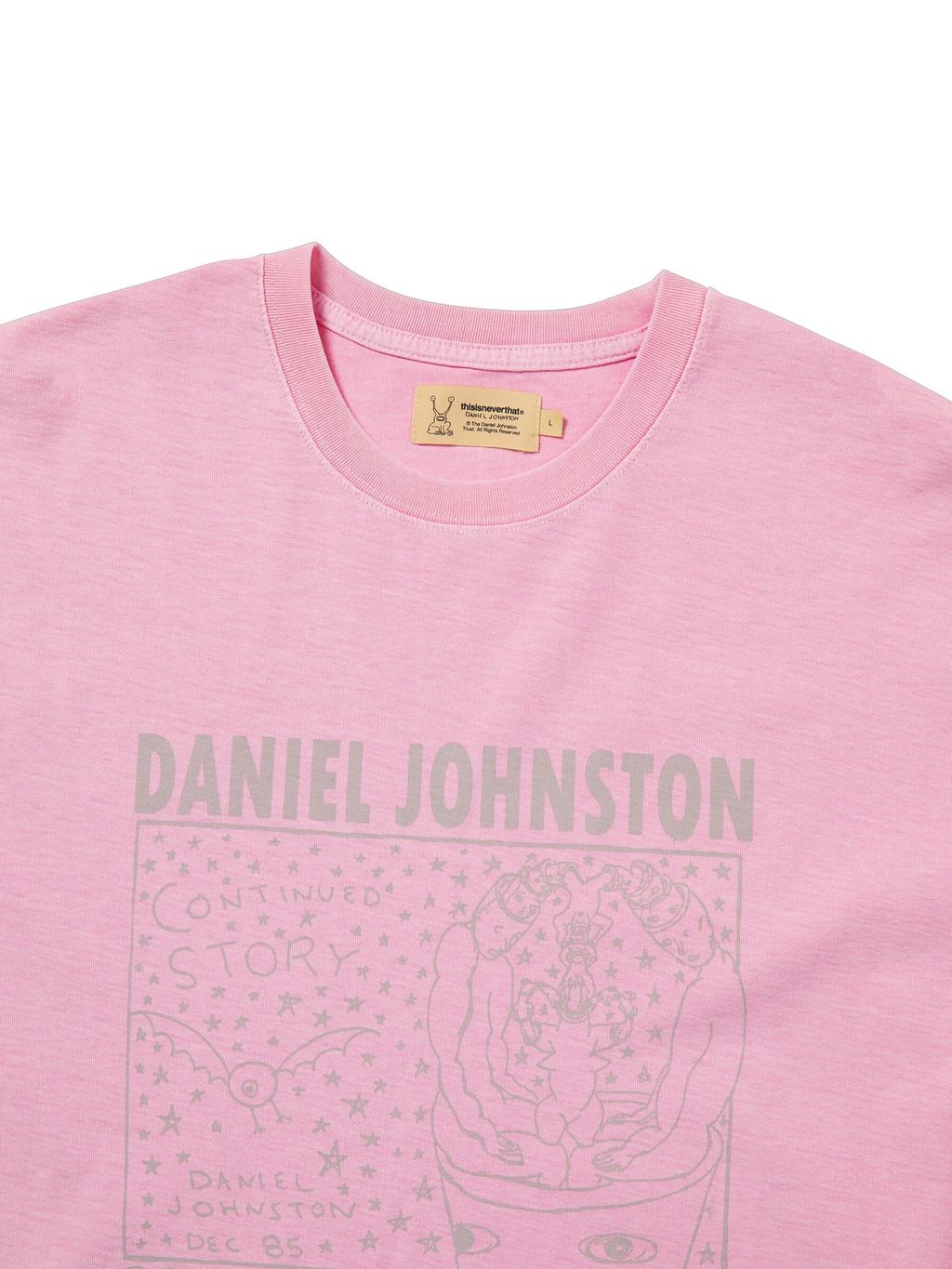 TNT Daniel Johnston Continued Story Tee Soft Pink 2