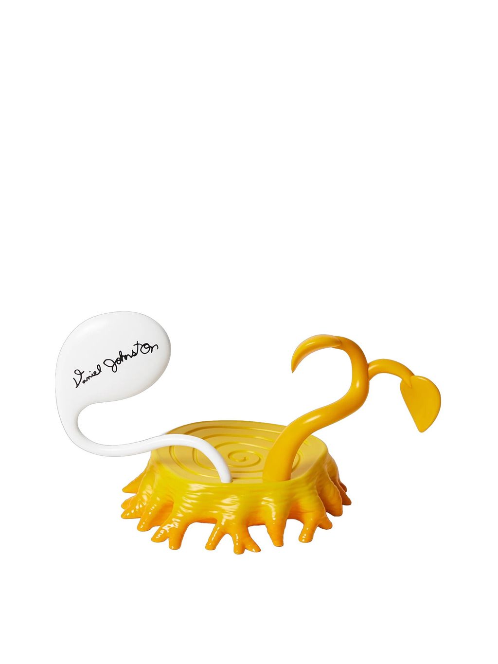 TNT Daniel Johnston Jeremiah the Innocent Frog Vinyl Sculpture Yellow 5