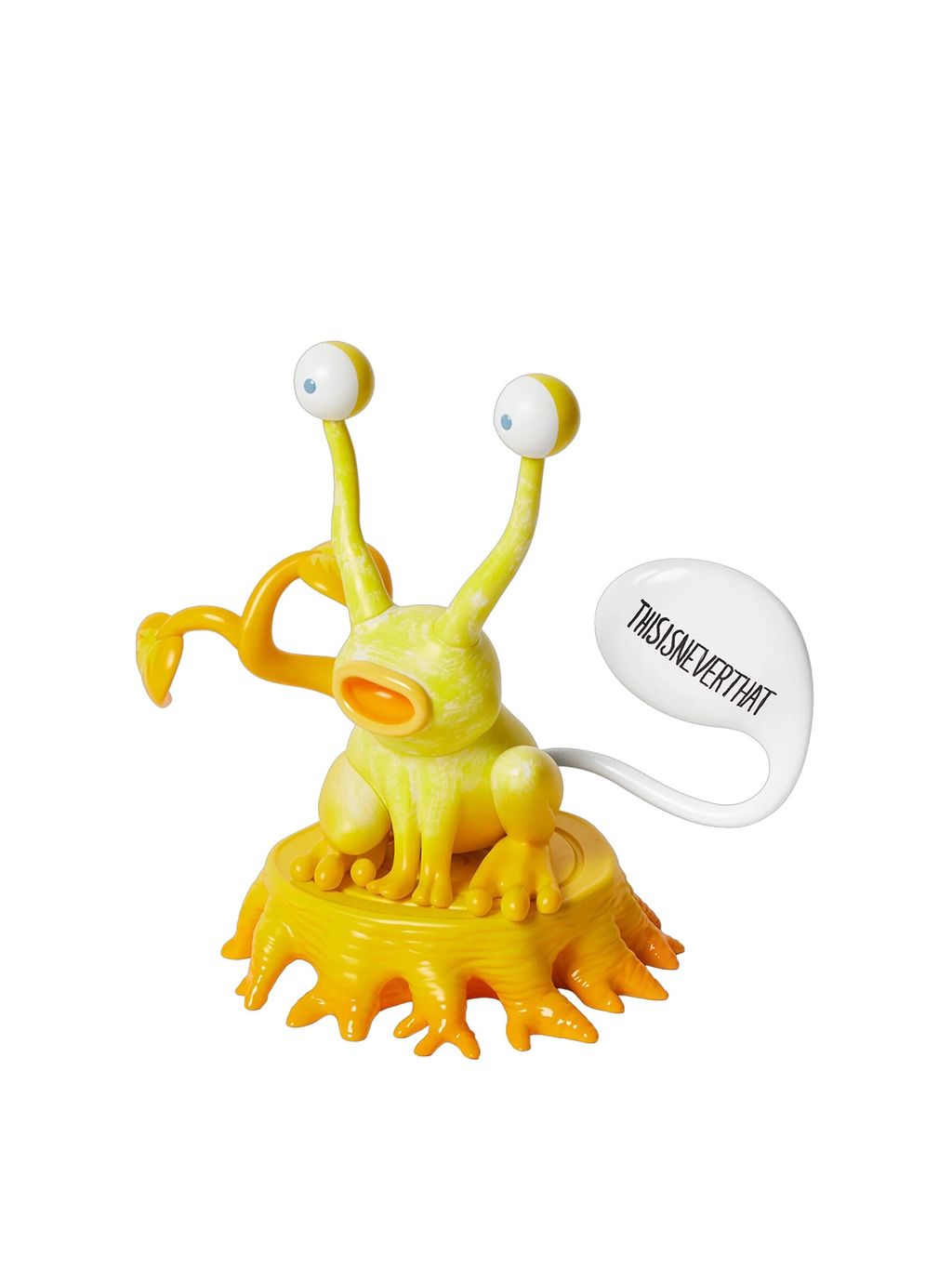 TNT Daniel Johnston Jeremiah the Innocent Frog Vinyl Sculpture Yellow 1