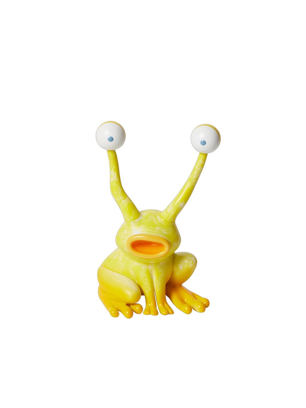 TNT Daniel Johnston Jeremiah the Innocent Frog Vinyl Sculpture Yellow 6