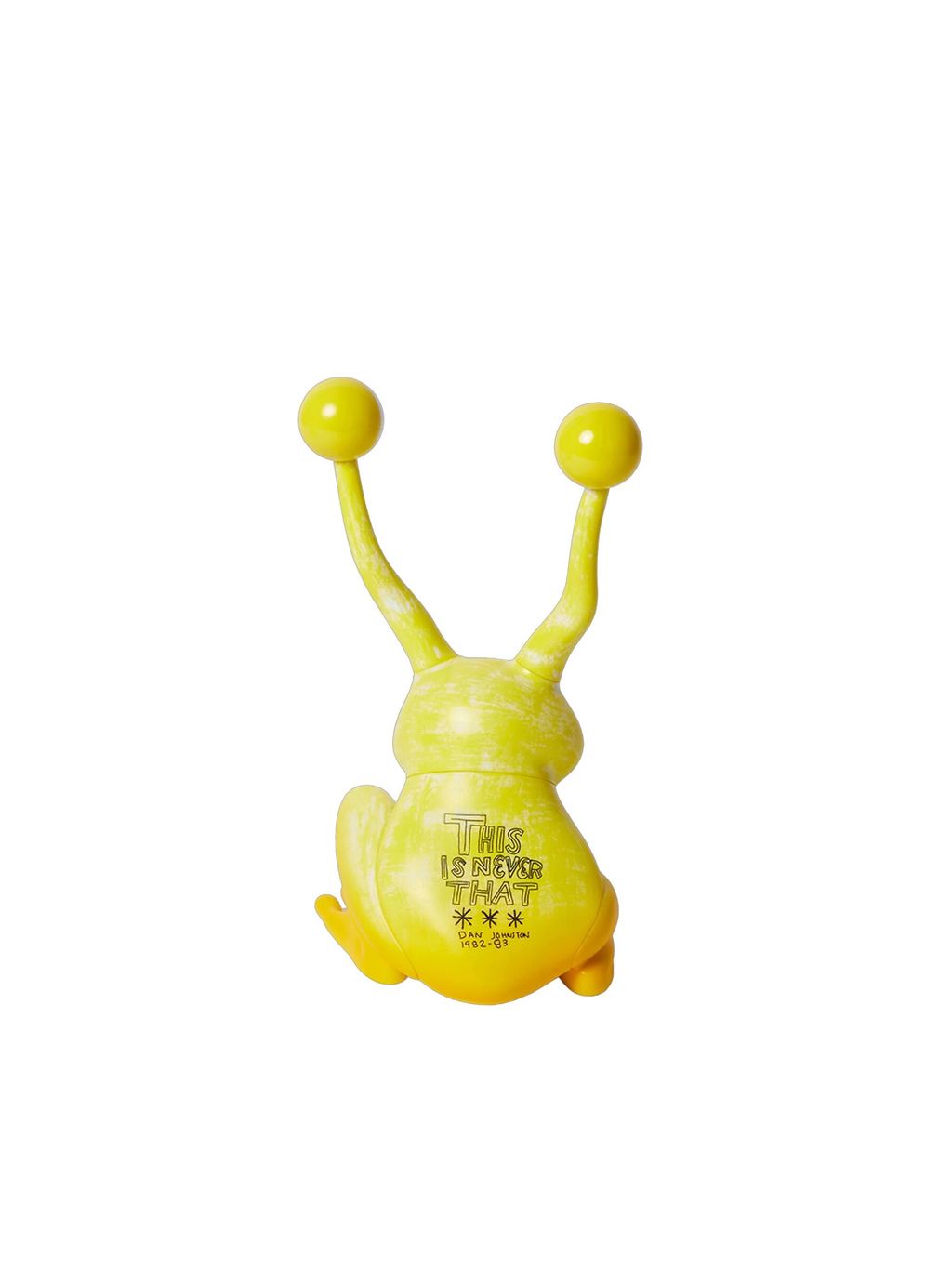 TNT Daniel Johnston Jeremiah the Innocent Frog Vinyl Sculpture Yellow 7