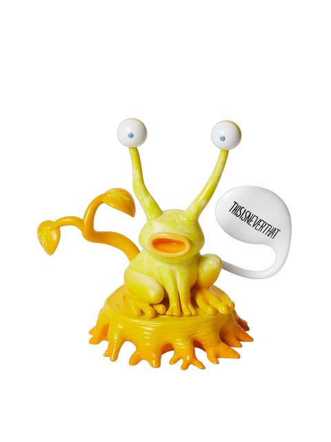 TNT Daniel Johnston Jeremiah the Innocent Frog Vinyl Sculpture Yellow 2
