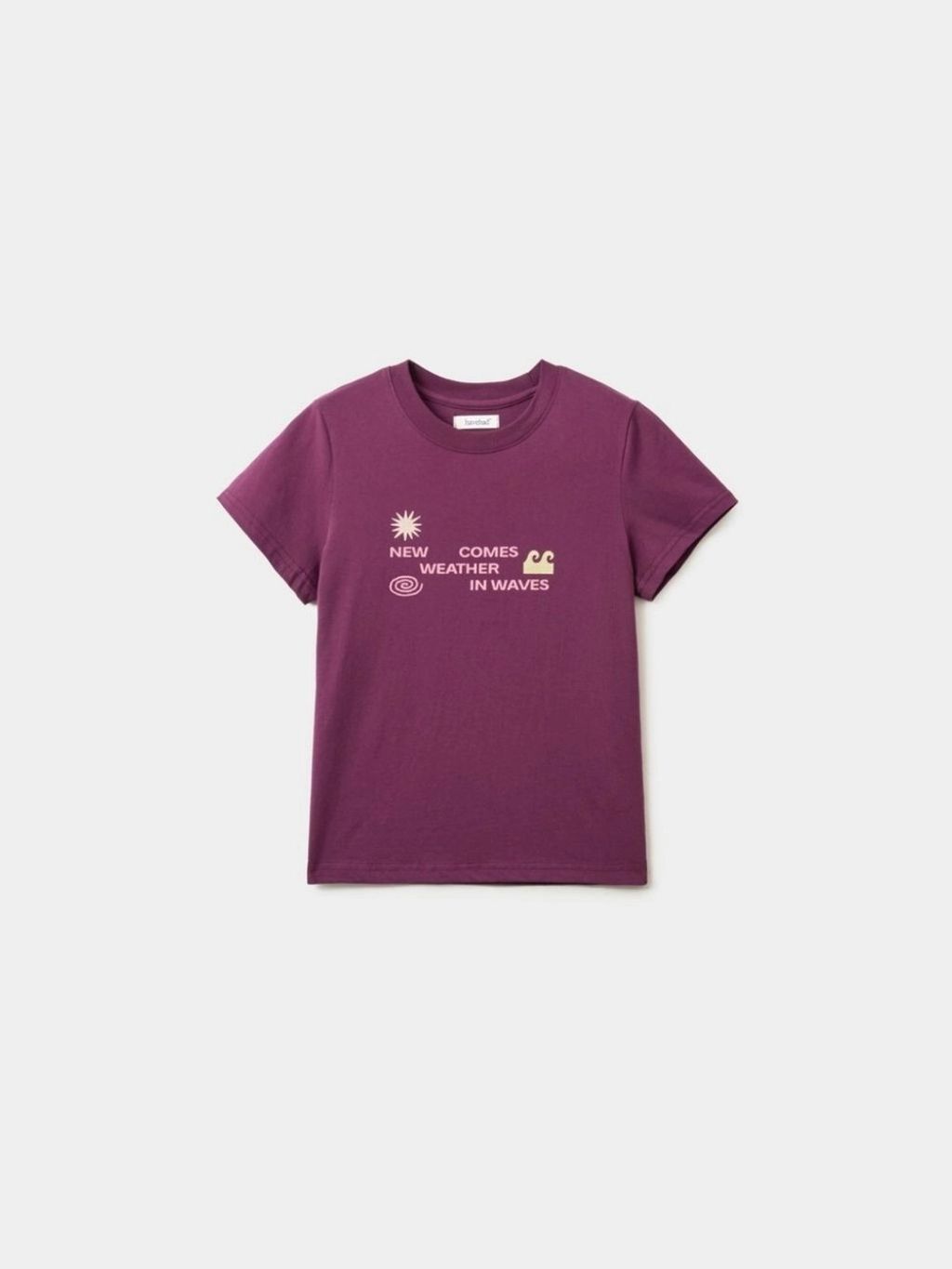 Weather in Waves Tee (Merlot) W