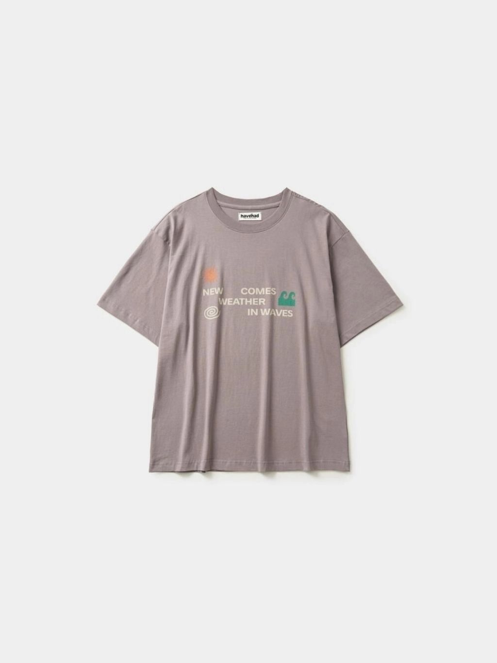 Weather in Waves Tee (Smoky Beige) M