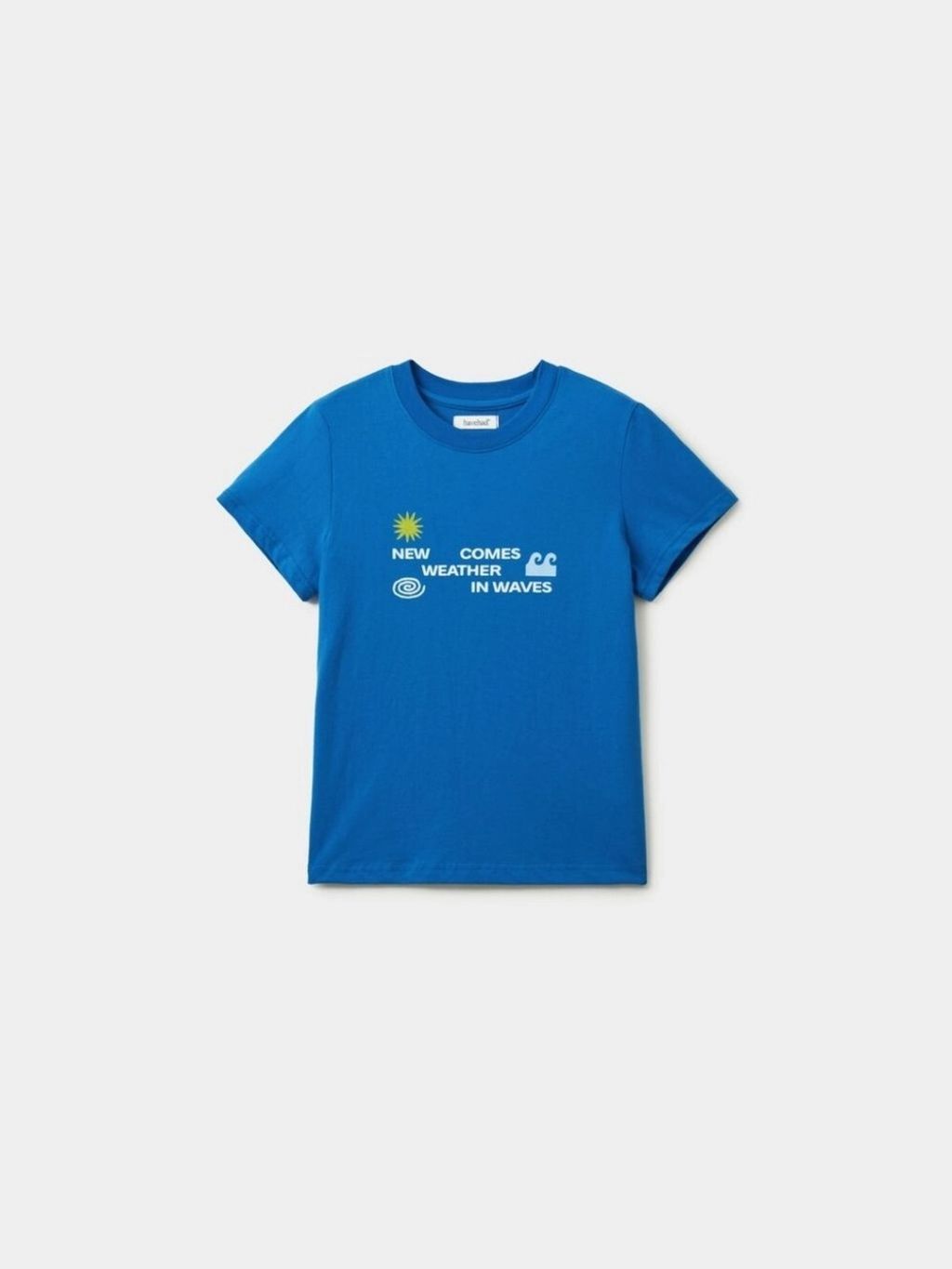 Weather in Waves Tee (Vintage Blue) W