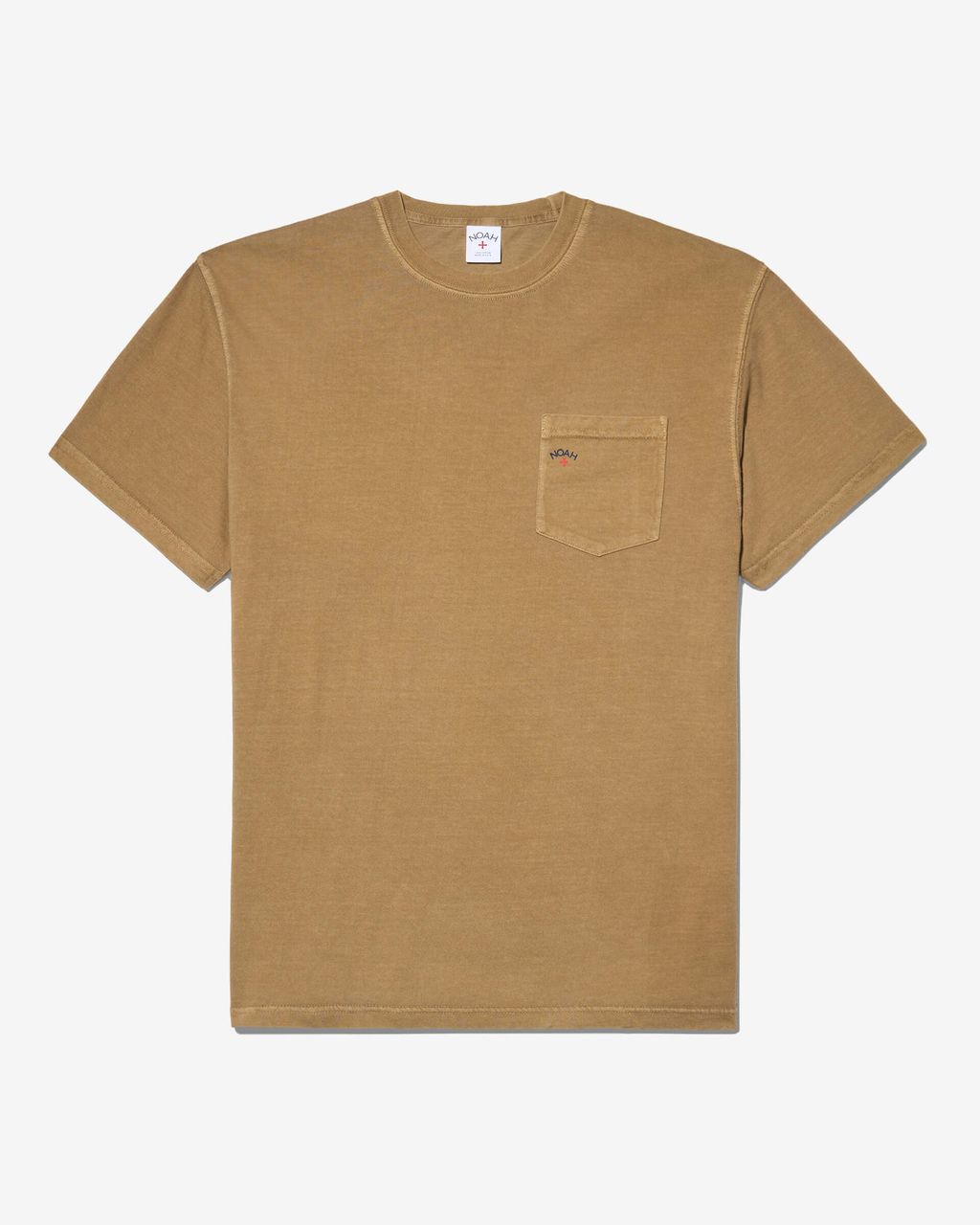 Noah CORE LOGO POCKET TEE Khaki