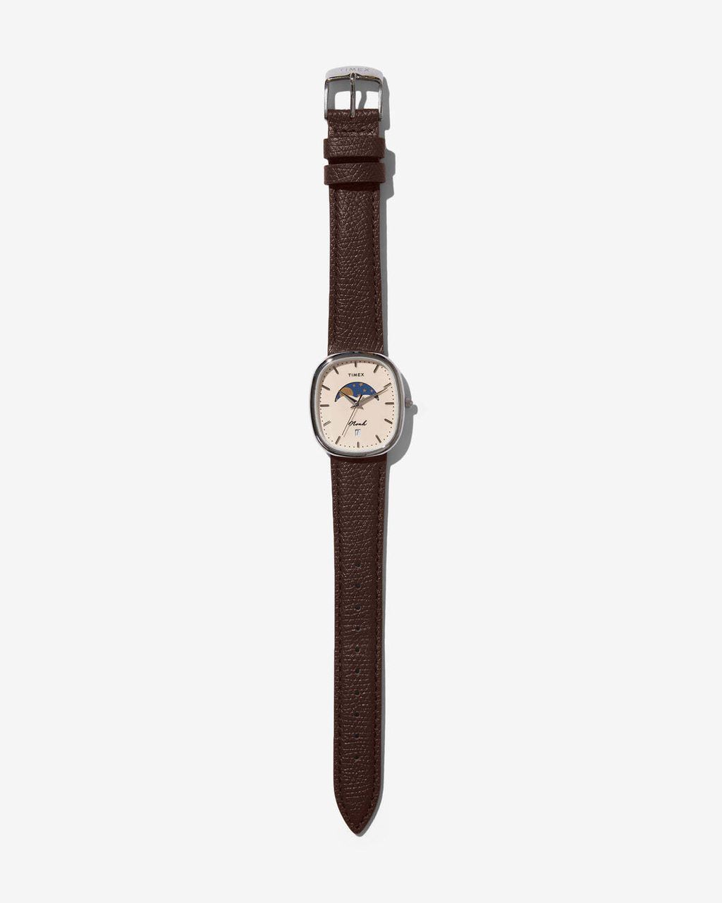 NOAH X TIMEX OVAL MOON PHASE WATCH BROWN