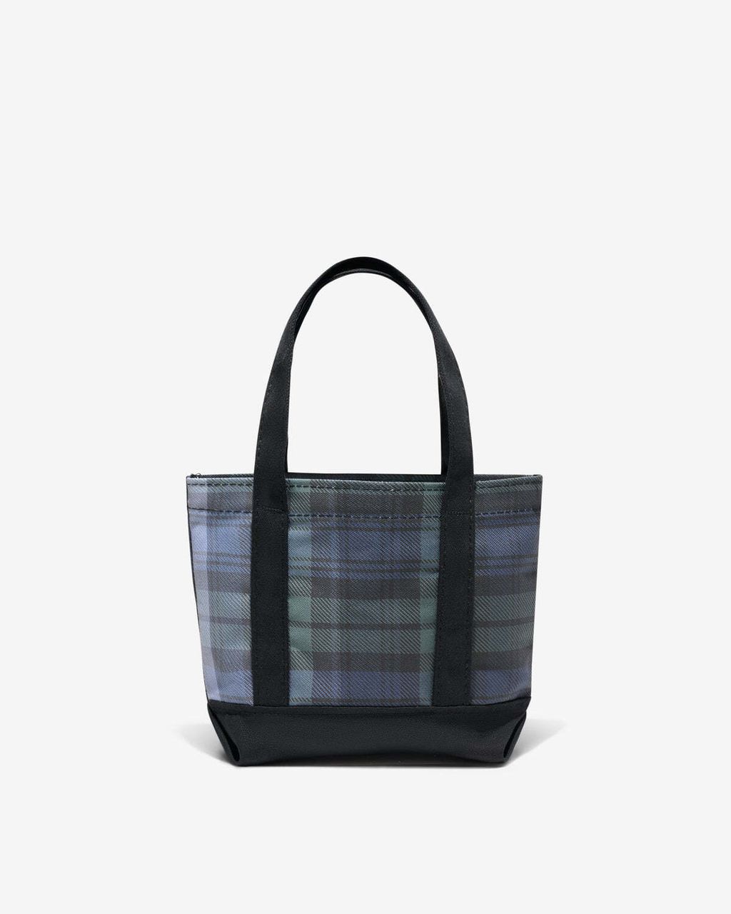 TARTAN PRINT MINI TOTE BAG navy 2