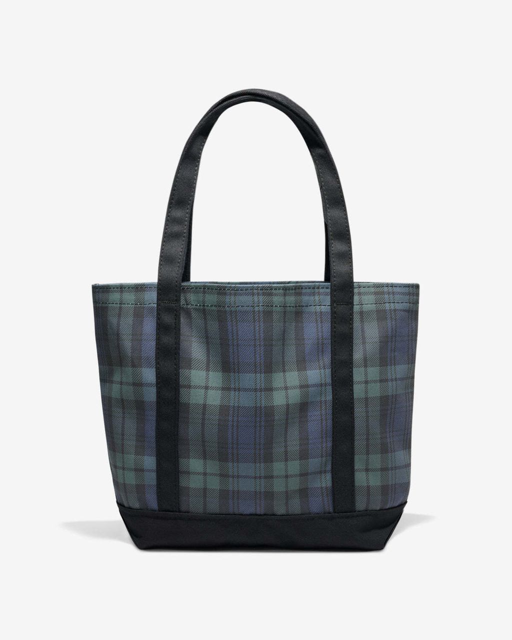 Noah TARTAN PRINT TOTE BAG Navy mini2